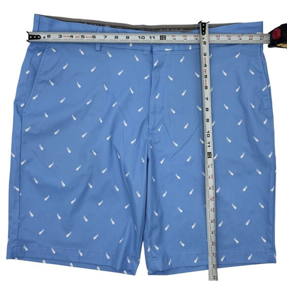 Walter Hagen Size 36 Mens Blue Golf Shorts With Pineapple Print Polyester/Spand - Picture 8 of 12